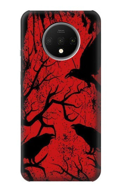 S3325 Crow Black Blood Tree Case For OnePlus 7T