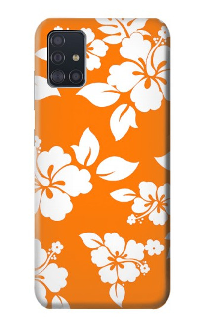 S2245 Hawaiian Hibiscus Orange Pattern Case For Samsung Galaxy A51