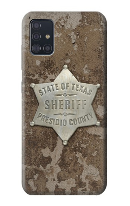 S2868 Texas Presidio County Sheriff Badge Case For Samsung Galaxy A51