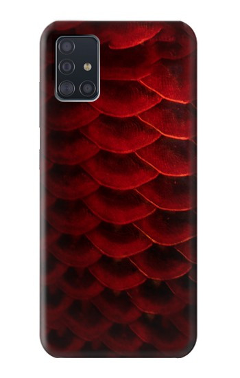 S2879 Red Arowana Fish Scale Case For Samsung Galaxy A51