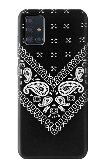 S3363 Bandana Black Pattern Case For Samsung Galaxy A51