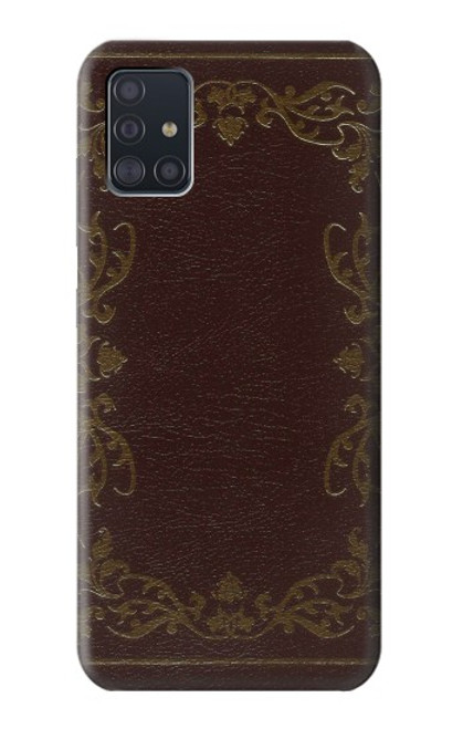 S3553 Vintage Book Cover Case For Samsung Galaxy A51