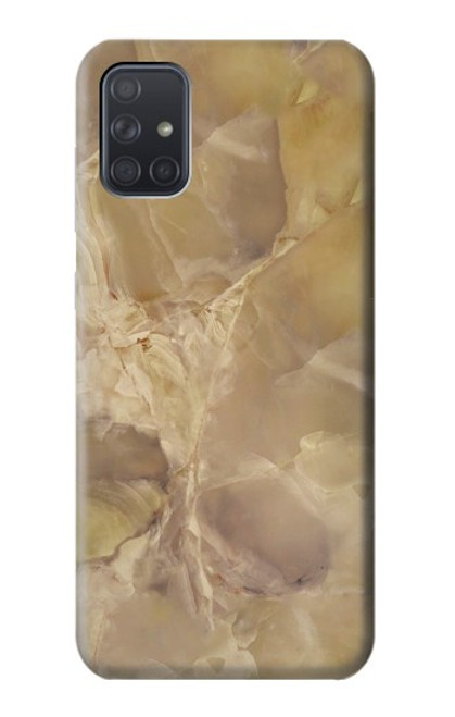 S3240 Yellow Marble Stone Case For Samsung Galaxy A71