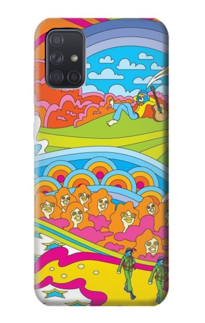 S3407 Hippie Art Case For Samsung Galaxy A71