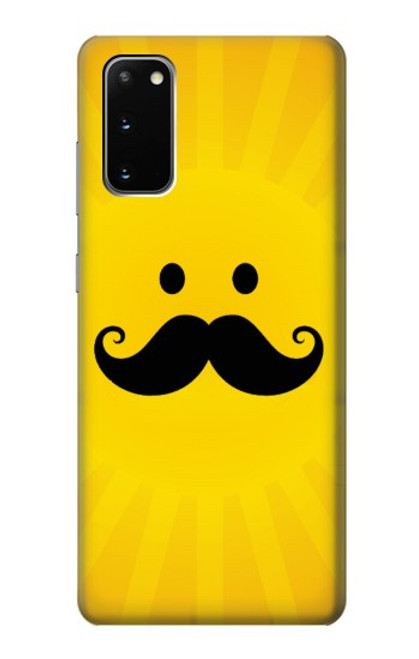 S1145 Yellow Mustache Sun Case For Samsung Galaxy S20