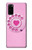 S2847 Pink Retro Rotary Phone Case For Samsung Galaxy S20