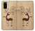 S3081 Wooden Raindeer Graphic Printed Case For Samsung Galaxy S20