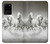 S0933 White Horses Case For Samsung Galaxy S20 Plus, Galaxy S20+