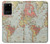 S3418 Vintage World Map Case For Samsung Galaxy S20 Plus, Galaxy S20+