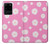 S3500 Pink Floral Pattern Case For Samsung Galaxy S20 Ultra