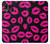 S2933 Pink Lips Kisses on Black Case For Samsung Galaxy A20, Galaxy A30