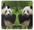 S1073 Panda Enjoy Eating Case For Samsung Galaxy A20e
