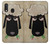 S2826 Cute Cartoon Unsleep Black Sheep Case For Samsung Galaxy A20e