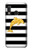 S2882 Black and White Striped Gold Dolphin Case For Samsung Galaxy A20e