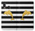 S2882 Black and White Striped Gold Dolphin Case For Samsung Galaxy A20e