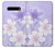 S2361 Purple White Flowers Case For LG V60 ThinQ 5G