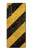 S2231 Yellow and Black Line Hazard Striped Case For LG Velvet