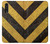 S2231 Yellow and Black Line Hazard Striped Case For LG Velvet