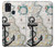 S1962 Nautical Chart Case For Samsung Galaxy A21s