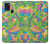S3273 Flower Line Art Pattern Case For Samsung Galaxy A21s
