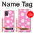S3500 Pink Floral Pattern Case For Samsung Galaxy A71 5G [for A71 5G only. NOT for A71]