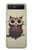 S0360 Coffee Owl Case For Samsung Galaxy Z Flip 5G
