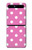 S2358 Pink Polka Dots Case For Samsung Galaxy Z Flip 5G