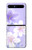 S2361 Purple White Flowers Case For Samsung Galaxy Z Flip 5G