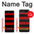 S2638 Black and Red Striped Case For Samsung Galaxy Z Flip 5G