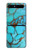S2685 Aqua Turquoise Gemstone Graphic Printed Case For Samsung Galaxy Z Flip 5G