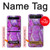 S2907 Purple Turquoise Stone Case For Samsung Galaxy Z Flip 5G