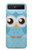 S3029 Cute Blue Owl Case For Samsung Galaxy Z Flip 5G