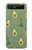 S3285 Avocado Fruit Pattern Case For Samsung Galaxy Z Flip 5G