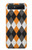 S3421 Black Orange White Argyle Plaid Case For Samsung Galaxy Z Flip 5G