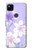S2361 Purple White Flowers Case For Google Pixel 4a