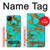 S2688 Aqua Copper Turquoise Gemstone Graphic Case For Google Pixel 4a