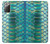S3414 Green Snake Scale Graphic Print Case For Samsung Galaxy Note 20
