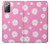 S3500 Pink Floral Pattern Case For Samsung Galaxy Note 20