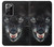 S2823 Black Wolf Blue Eyes Face Case For Samsung Galaxy Note 20 Ultra, Ultra 5G
