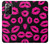 S2933 Pink Lips Kisses on Black Case For Samsung Galaxy Note 20 Ultra, Ultra 5G