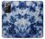S3439 Fabric Indigo Tie Dye Case For Samsung Galaxy Note 20 Ultra, Ultra 5G
