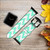 CA0199 Mint Chevron Zigzag Leather & Silicone Smart Watch Band Strap For Apple Watch iWatch