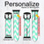 CA0199 Mint Chevron Zigzag Leather & Silicone Smart Watch Band Strap For Apple Watch iWatch