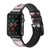 CA0244 Paris Postcard Eiffel Tower Leather & Silicone Smart Watch Band Strap For Apple Watch iWatch