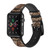 CA0481 Rattle Snake Skin Graphic Printed Leather & Silicone Smart Watch Band Strap For Apple Watch iWatch