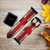 CA0489 Vintage British Flag Leather & Silicone Smart Watch Band Strap For Apple Watch iWatch