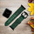 CA0606 Math Formula Greenboard Leather & Silicone Smart Watch Band Strap For Apple Watch iWatch