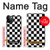 S1611 Black and White Check Chess Board Case For iPhone 12, iPhone 12 Pro