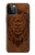 S2529 Leo Zodiac Tattoo Brown Graphic Print Case For iPhone 12, iPhone 12 Pro