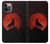 S2955 Wolf Howling Red Moon Case For iPhone 12, iPhone 12 Pro